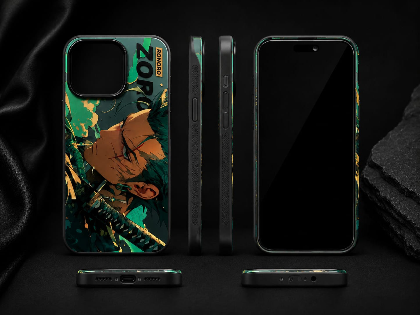 iPhone 14 Pro Anime Zoro Edition Premium Back Cover