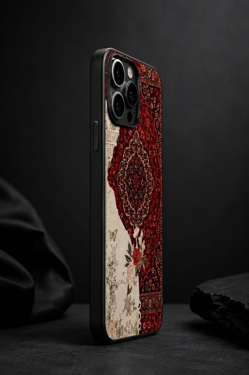 Pashmina Luxury Persian Art 2D Printed Case iphone 13 pro