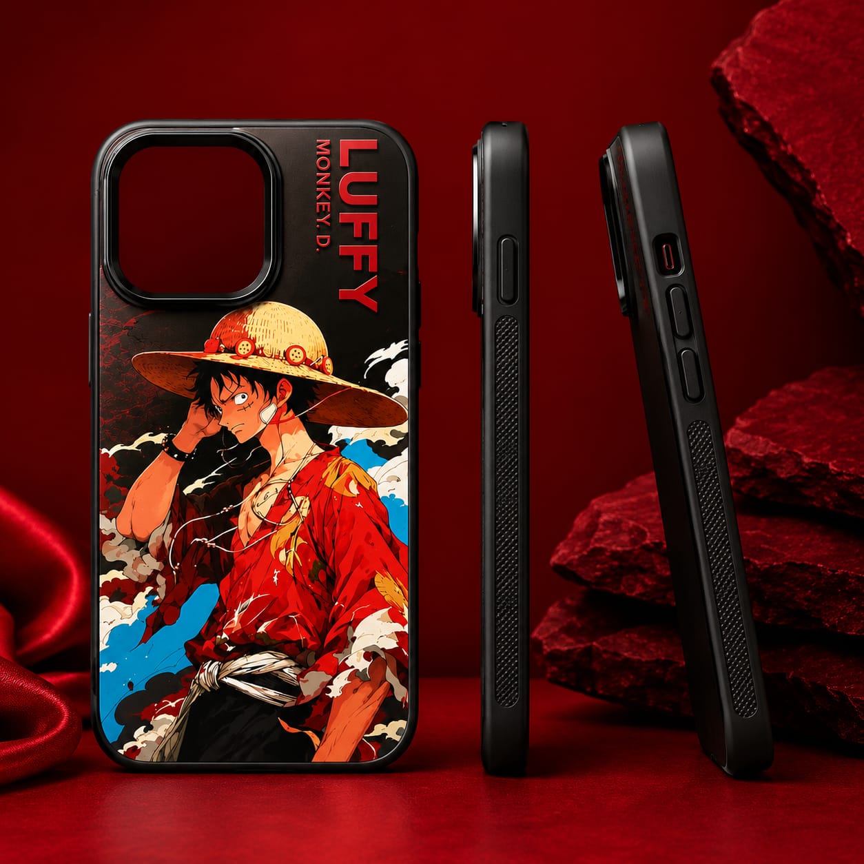 Luffy Red Rage Anime Edition – Premium iPhone 13 Pro Back Cover